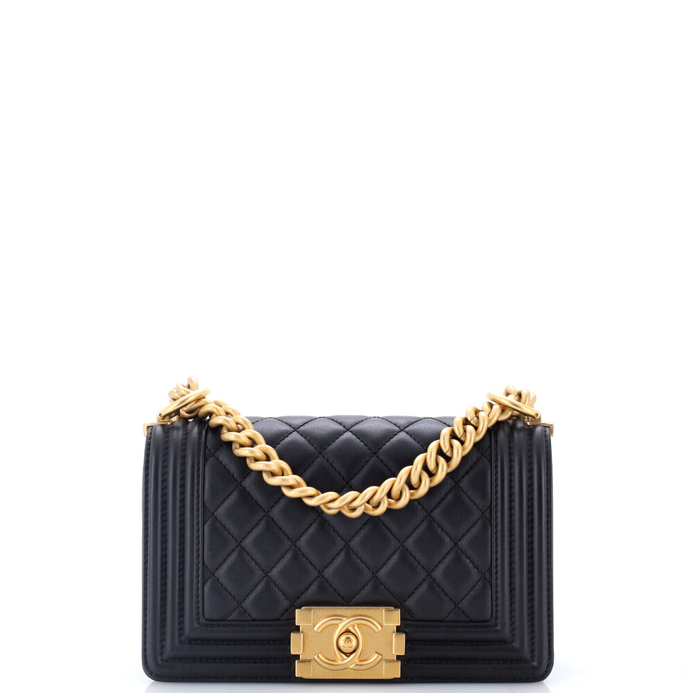 Chanel Small Boy Flap Bag Quilted Lambskin